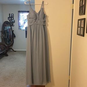 Floor length bridesmaid dress